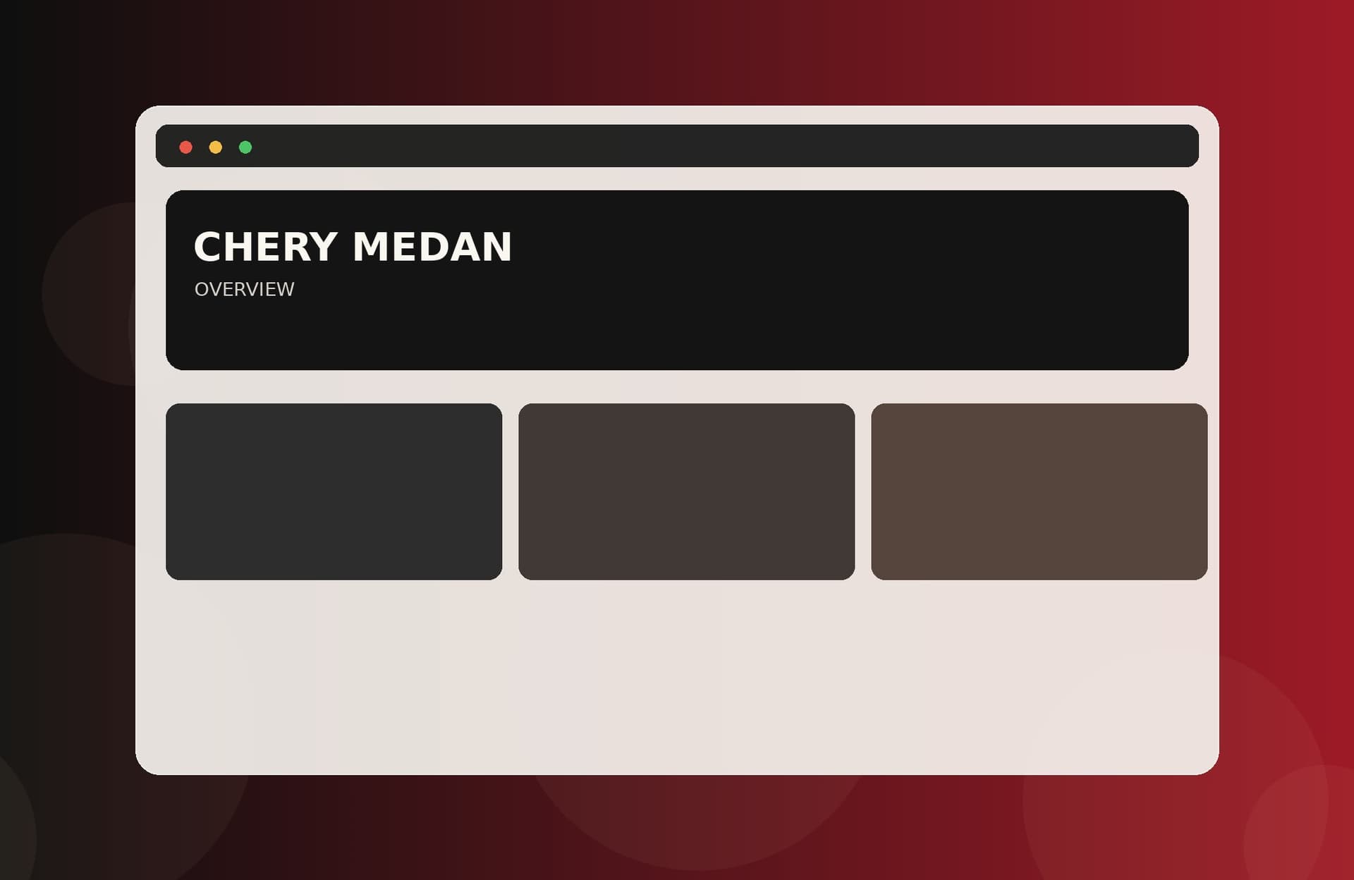 Project interface overview